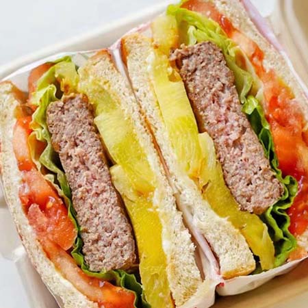 牛排菠萝三文治